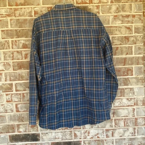 Wrangler George Strait Collection Blue Plaid Western Shirt - Picture 8 of 9